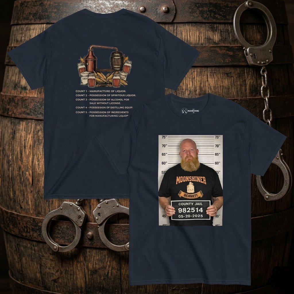 Master Distiller - Moonshiner Bennett Mugshot Tee